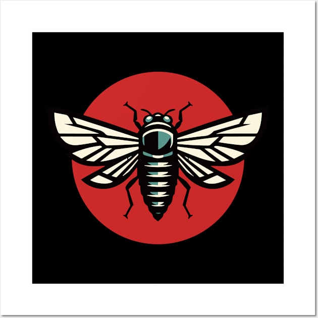 Cicada Emergence Brood XIII Brood XIX Wall Art by Huhnerdieb Apparel